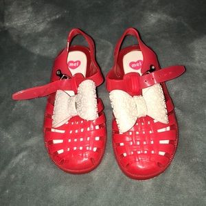 Mini Melissa Pink Bow shoe sandals